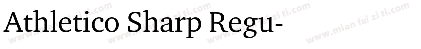 Athletico Sharp Regu字体转换